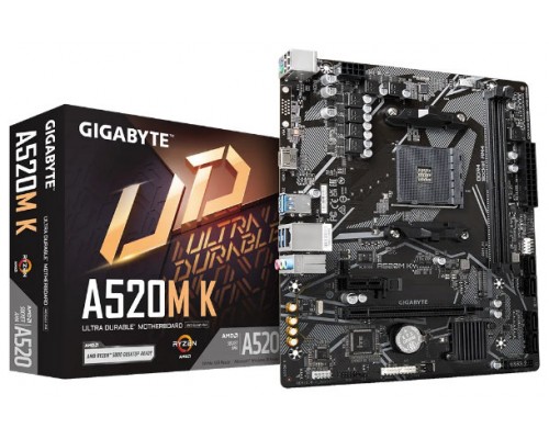 Gigabyte A520M K V2 placa base AMD A520 Zócalo AM4 micro ATX (Espera 4 dias)